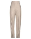 Yuzefi Woman Pants Khaki Size 8 Cotton, Linen, Polyamide In Beige