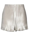 Yuzefi Woman Shorts & Bermuda Shorts Ivory Size L Acetate In White