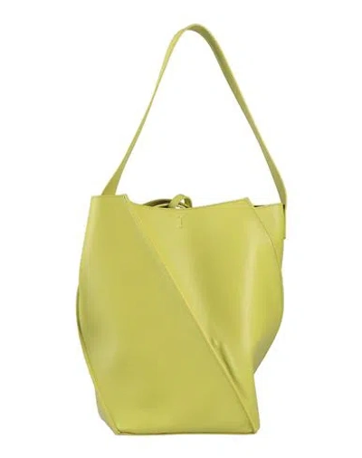 Yuzefi Woman Shoulder Bag Acid Green Size - Leather