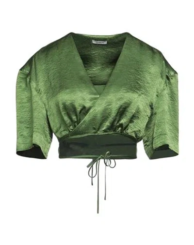 Yuzefi Woman Shrug Green Size S Acetate