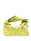 Yuzefi Wonton Leather Handbag In Grün