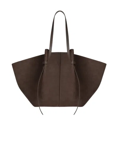 Yuzefi Xl Mochi Shoulder Bag In Brown