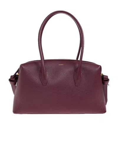 Yuzefi Zipper Shoulder Bag In Red