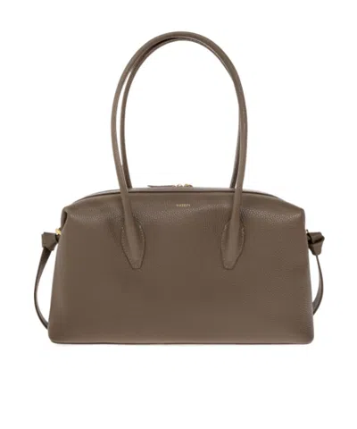 Yuzefi Zippered Handbag In Taupe