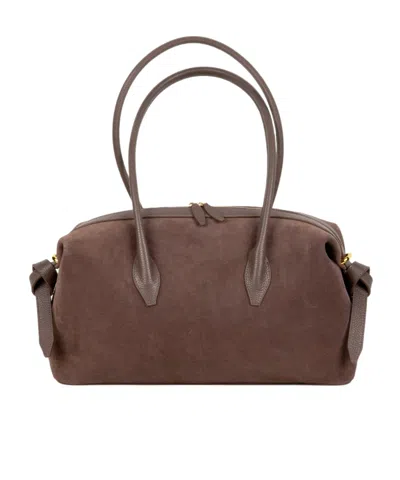 Yuzefi Zippered Shoulder Bag In White