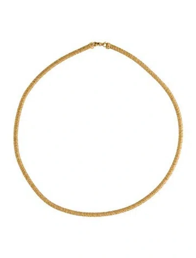 Pre-owned Yvel 18k Ethiopia Chain Necklace, 17" In Multi