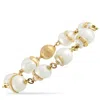 Yvel 18k Yellow Gold Baroque Pearl Bracelet Yv11-112125 In Gold