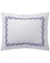 Yves Delorme 200 Thread Count Taormina Sham In Blue