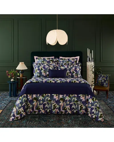 Yves Delorme 300 Thread Count Brume Euro Sham In Blue