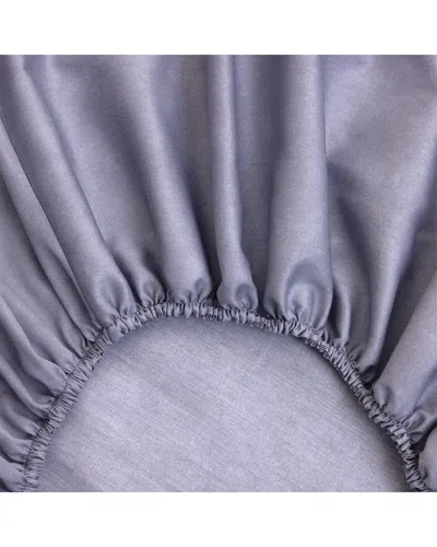 Yves Delorme 300 Thread Count Brume Fitted Sheet In Purple