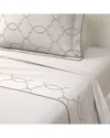 Yves Delorme 300 Thread Count Palazzo Fitted Sheet In Brown