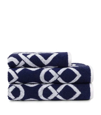 Yves Delorme Apollon Bath Towel In Blue