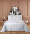 Yves Delorme Athena Blanc Super King Flat Sheet In White
