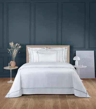 Yves Delorme Athena Double Flat Sheet In Green
