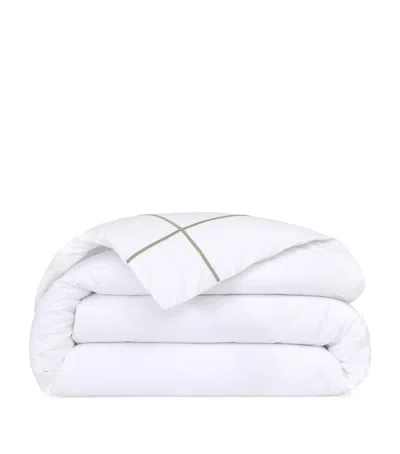 Yves Delorme Athena  Duvet Cover In Green