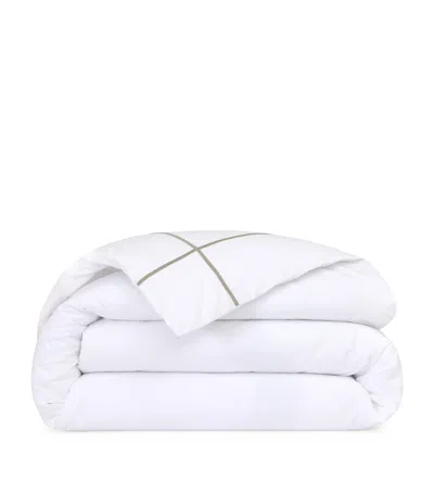 Yves Delorme Athena  Duvet Cover In Green