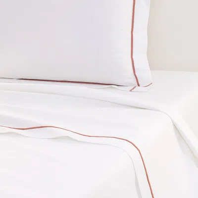 Yves Delorme Athena Flat Sheet, Full/queen In White