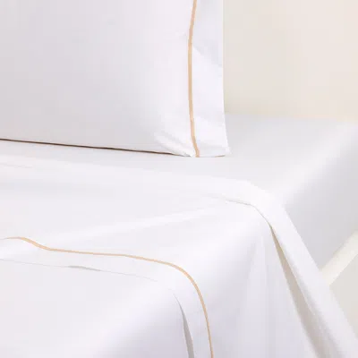 Yves Delorme Athena Flat Sheet, King In Dune