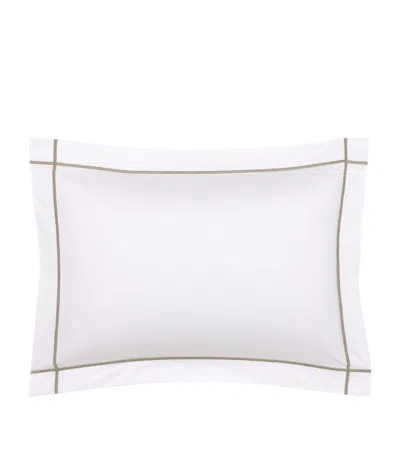 Yves Delorme Athena King Oxford Pillowcase In Green