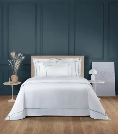Yves Delorme Athena King Oxford Pillowcase In Green