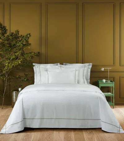 Yves Delorme Athena Pierre Square Pillowcase In White