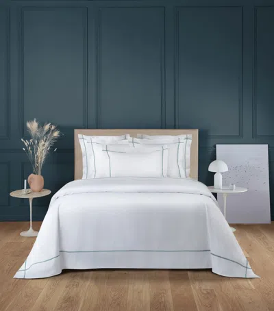 Yves Delorme Athena Single Duvet Cover In Green