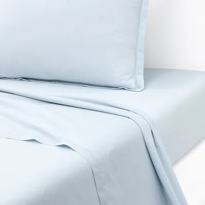 Yves Delorme Batiste Flat Sheet, Queen In Blue