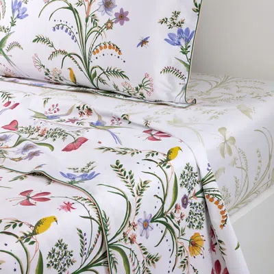 Yves Delorme Botanic Fitted Sheet, Queen In Multi
