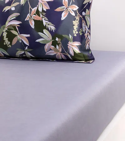 Yves Delorme Brume Fitted Sheet In Blue