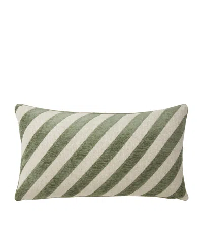 Yves Delorme Calisson Amande Rectangular Cushion Cover In Green