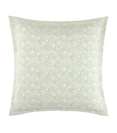 Yves Delorme Capri Amande Square Oxford Pillowcase In Gray