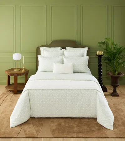 Yves Delorme Capri Amande Super King Flat Sheet In White