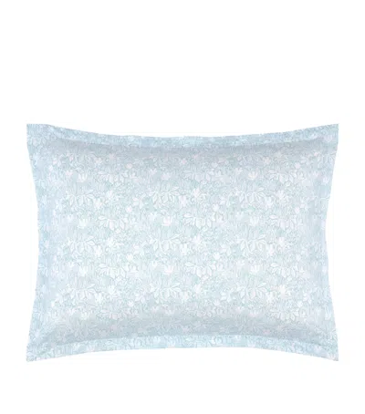 Yves Delorme Capri Aqua  Oxford Pillowcase In Blue
