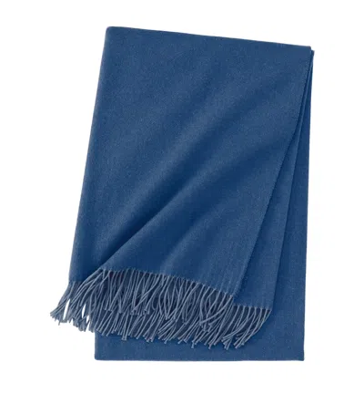 Yves Delorme Club Framboise Throw In Blue