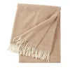 Yves Delorme Club Wool Throw In Natural