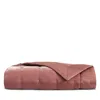Yves Delorme Cocon Velvet Counterpane Quilt In Pink