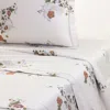 Yves Delorme Corolles Flat Sheet, King In White