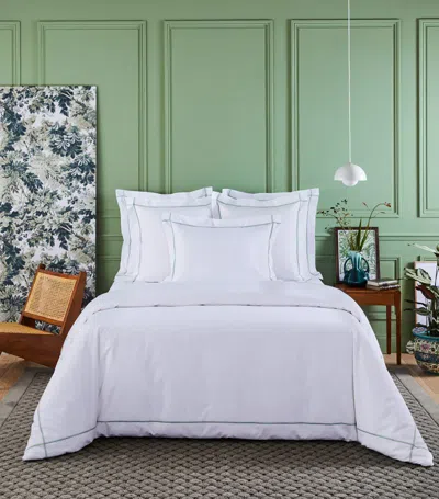 Yves Delorme Cotton Athena King Duvet Cover (240cm X 220cm) In Green