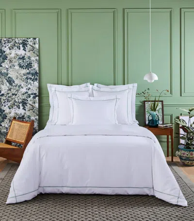 Yves Delorme Cotton Athena King Oxford Pillowcase (50cm X 90cm) In Green