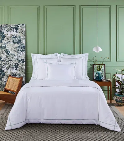 Yves Delorme Cotton Athena Oxford Pillowcase In Green