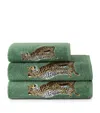 Yves Delorme Cotton-modal Contest Bath Towel In Green