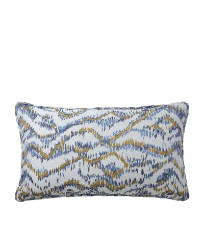 Yves Delorme Cotton-linen Ecumes Rectangular Cushion Cover