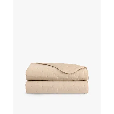 Yves Delorme Dune Triomphe Organic Cotton-sateen Bedcover