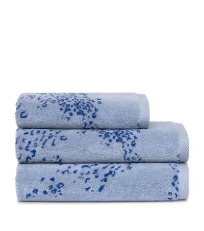 Yves Delorme Ecumes Guest Towel In Blue