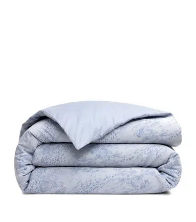 Yves Delorme Ecumes Super King Duvet Cover In Blue