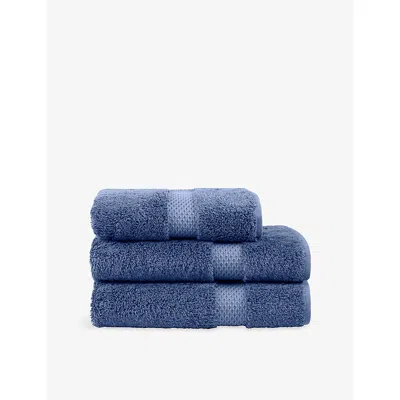 Yves Delorme Etoile Ardoise Cotton And Modal Towel Outremer In Blue