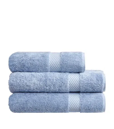 Yves Delorme Etoile Hand Towel (55cm X 100cm) In Blue