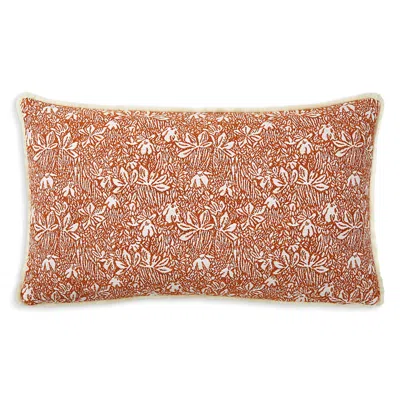 Yves Delorme Eze Decorative Pillow, 13 X 22 In Orange