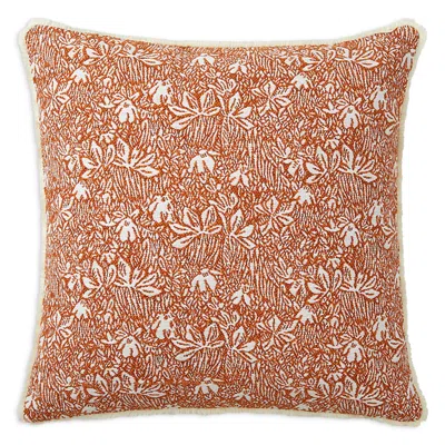 Yves Delorme Eze Decorative Pillow, 18 X 18 In Orange