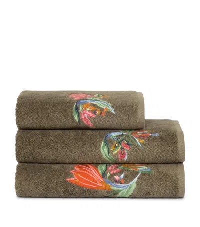 Yves Delorme Eze Guest Towel In Green